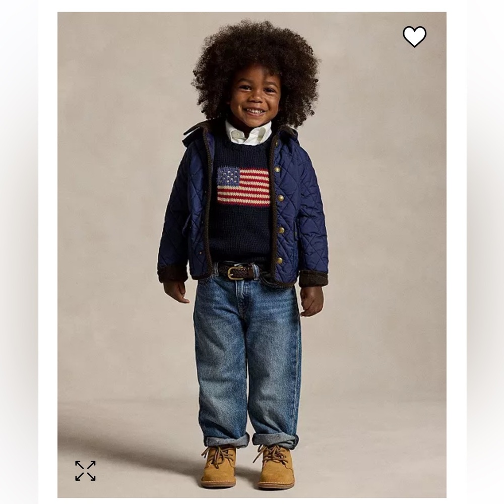 Boys polo Ralph Lauren quilted Barn jacket